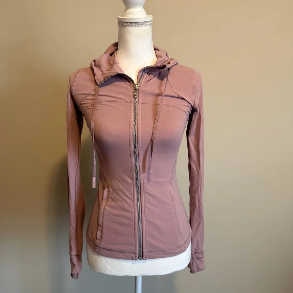 Lululemon Hooded Define Jacket Nulu vintage mauve womens size 4